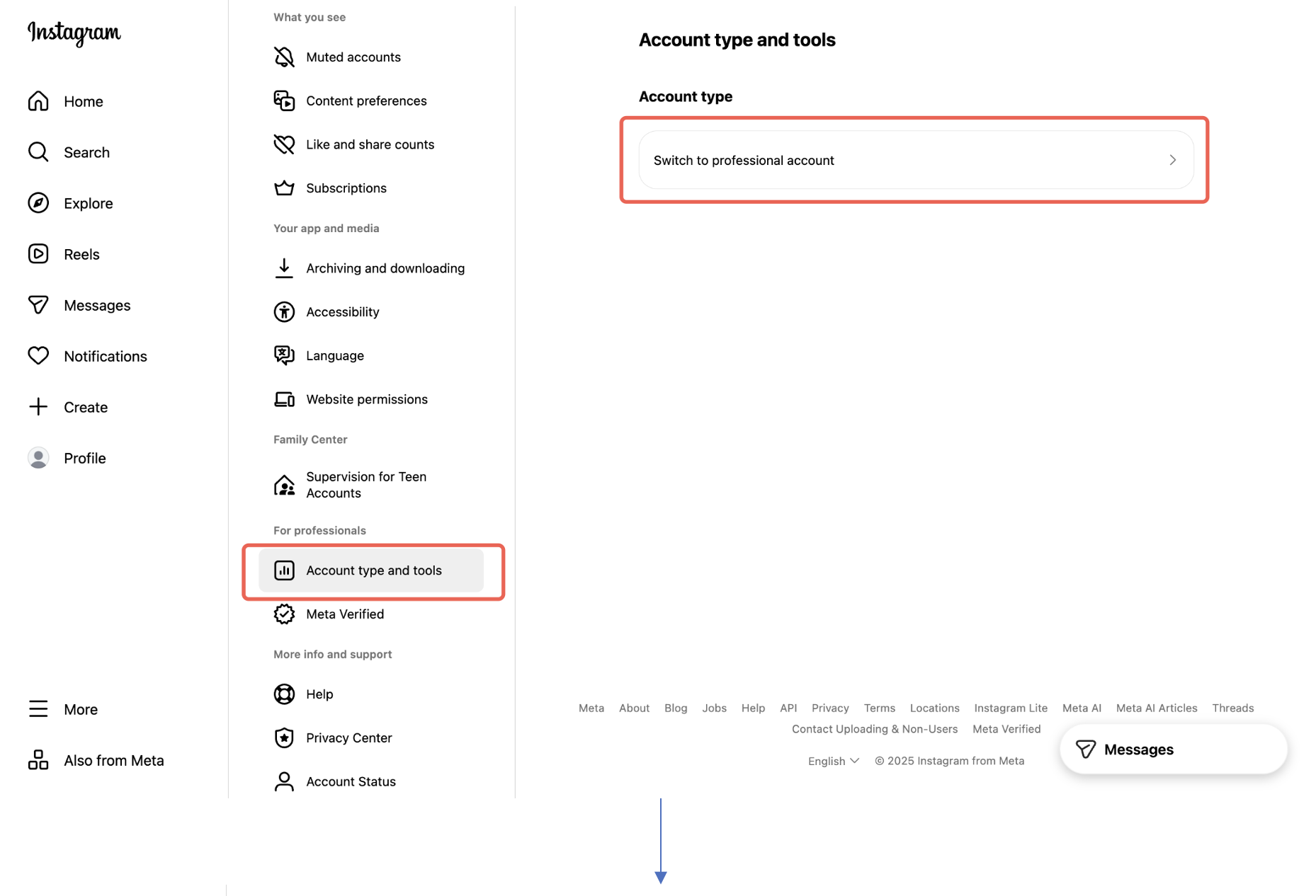 Instagram Business account setup