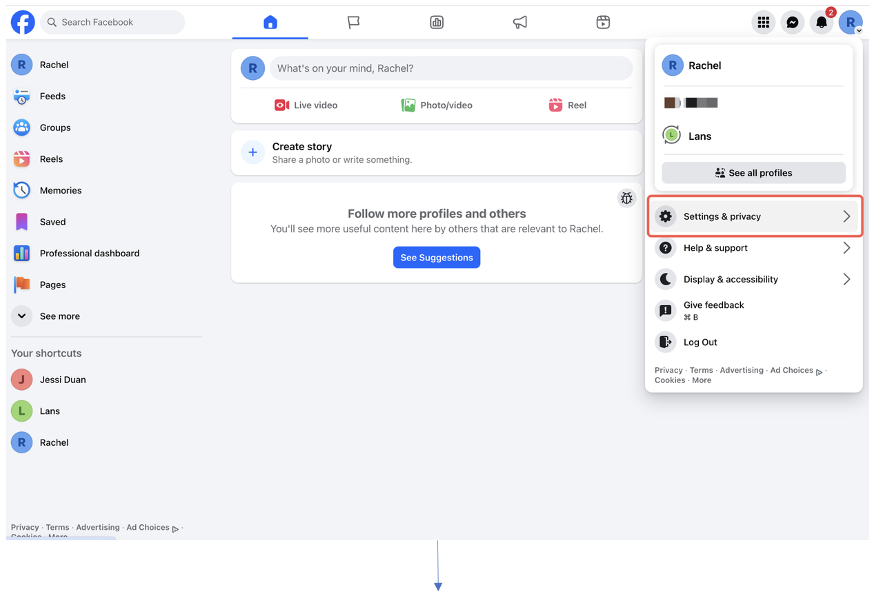 Connect Instagram to Facebook Page
