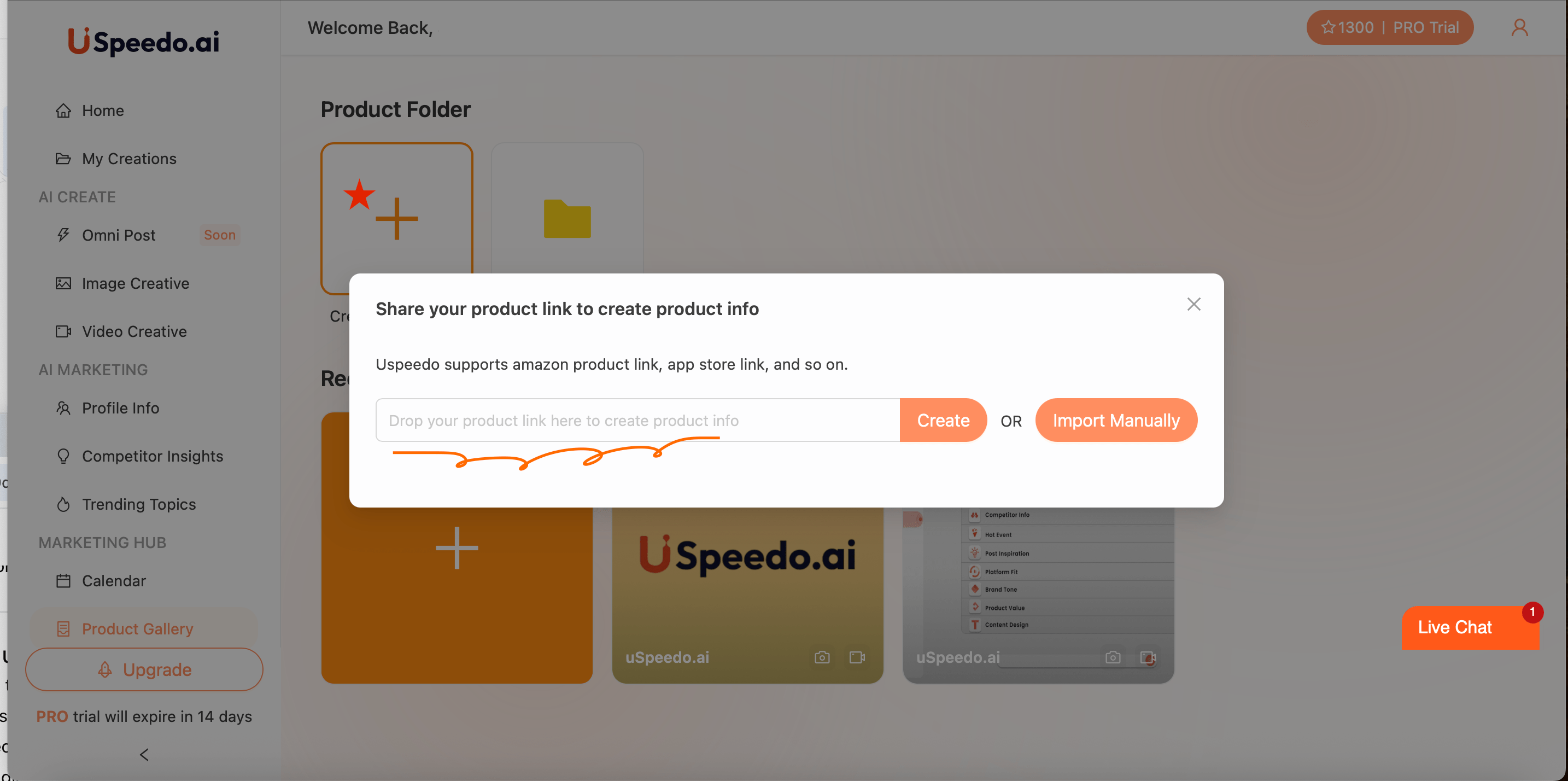 uSpeedo Product Gallery Add Product Page