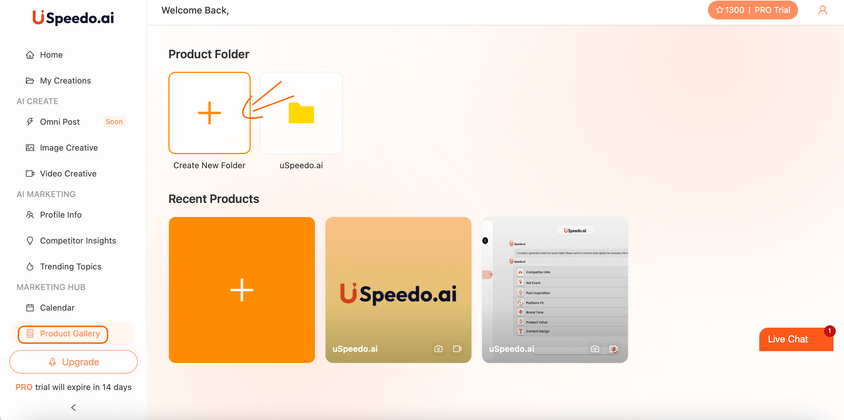 uSpeedo Product Gallery Page